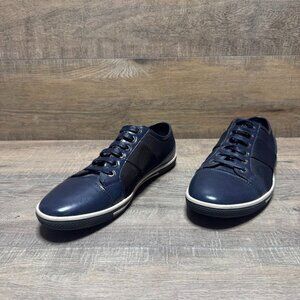 Zanzara Rory Navy Blue Leather Sneakers Men's Size 10